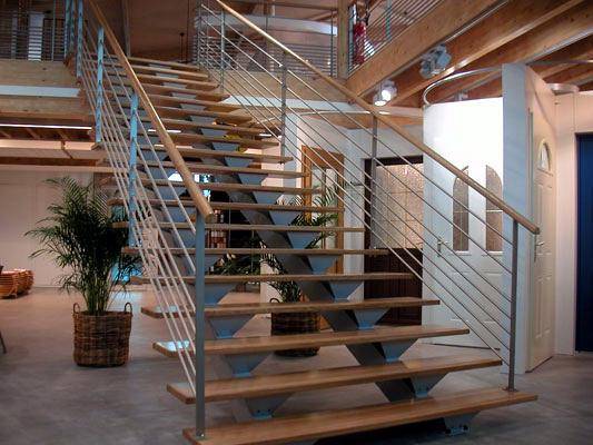 Escalier bois et métal réalisé par MZL