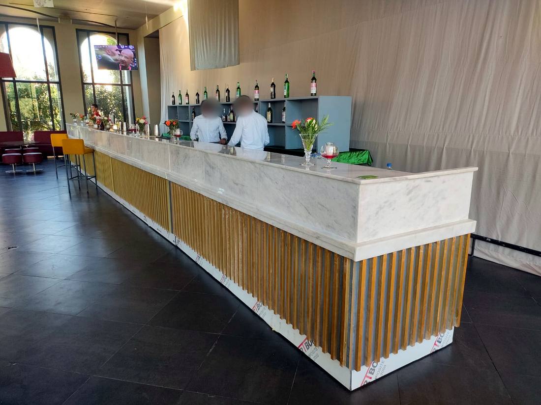 Comptoir de bar en marbre